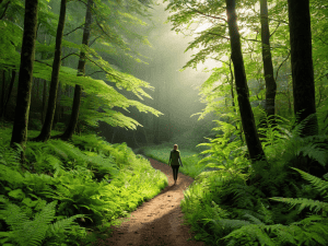 Nature bathing ecotherapy wellness trend