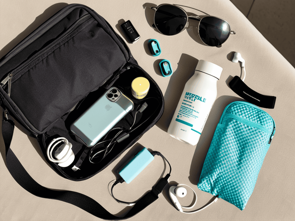 Essential items for long flight
