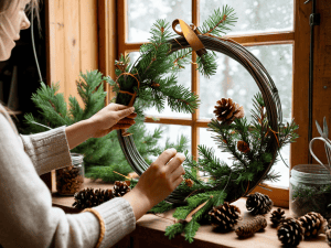 DIY wreath for front door