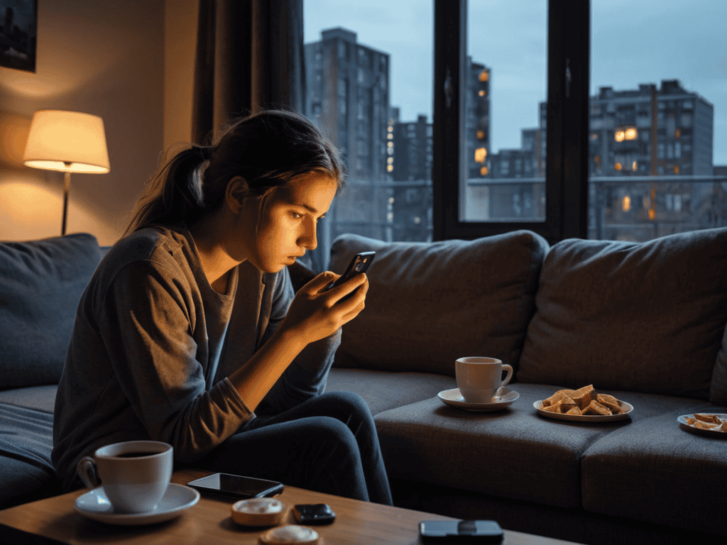Dating App Burnout concept illustration