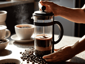 Using a French Press coffee maker