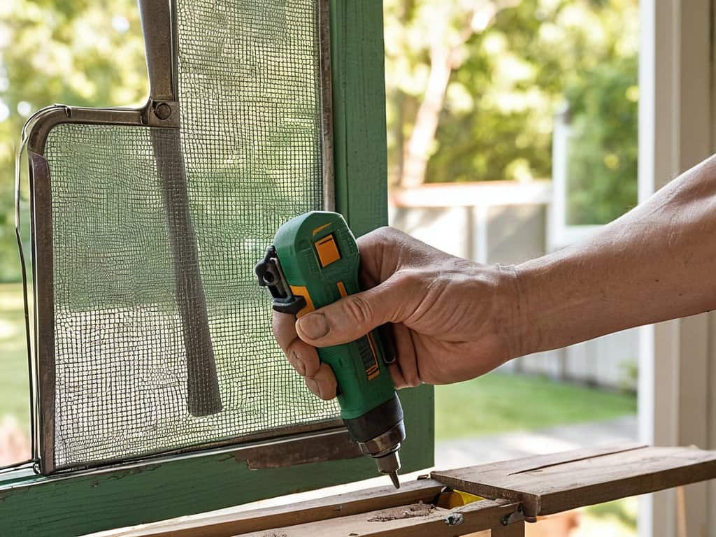 DIY screen door repair tutorial
