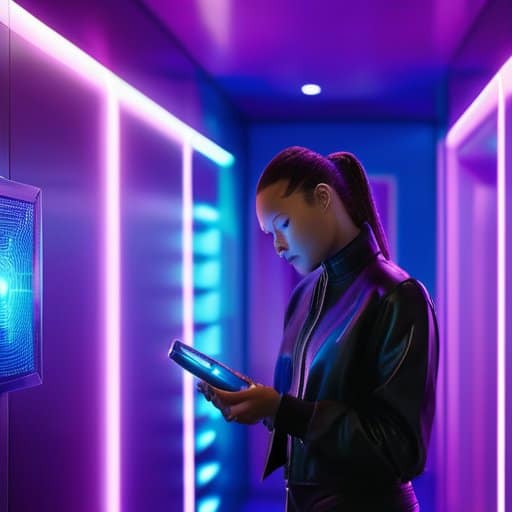 Cosmic Closing Credits: neon identity blockchain wallet