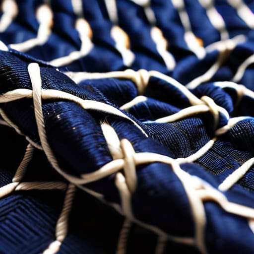 Geometric Pattern Alignment Through Precision Embroidery.