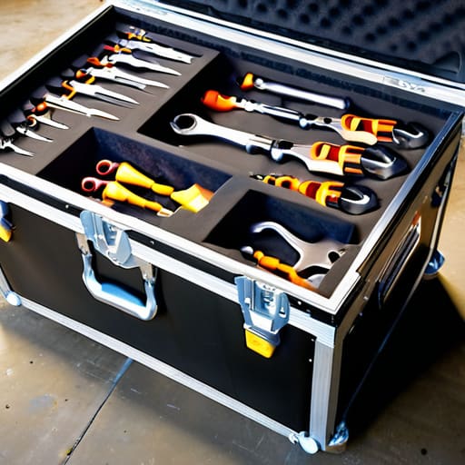 Modular Tool-Chest Flight Cases for moving tools.